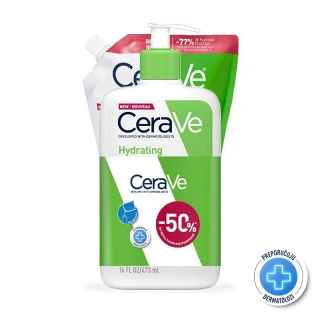Cerave Hidrantna Emulzija Za Čišćenje 473 Ml Refill+473 Ml Promo