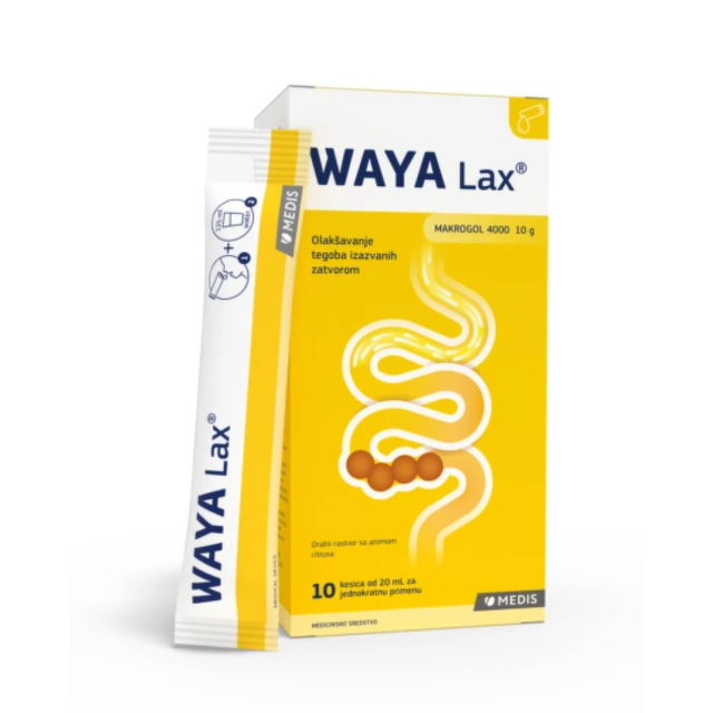 Waya Lax Oralni Rastvor 20 Ml 10 Kesica