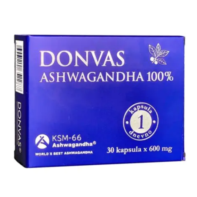 Donvas Ashwagandha Ksm-66 600 Mg 30 Kapsula