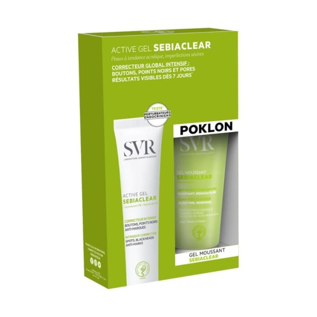 Svr Sebiaclear Active Gel 40 Ml + Penasti Gel 55 Ml Svr Sebiaclear Active Gel 40 Ml + Penasti Gel 55 Ml