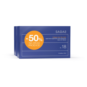 SAGAS RC 18 COLLAGEN HAIR SKIN NAILS PAKET 2X10 AMPULA 
