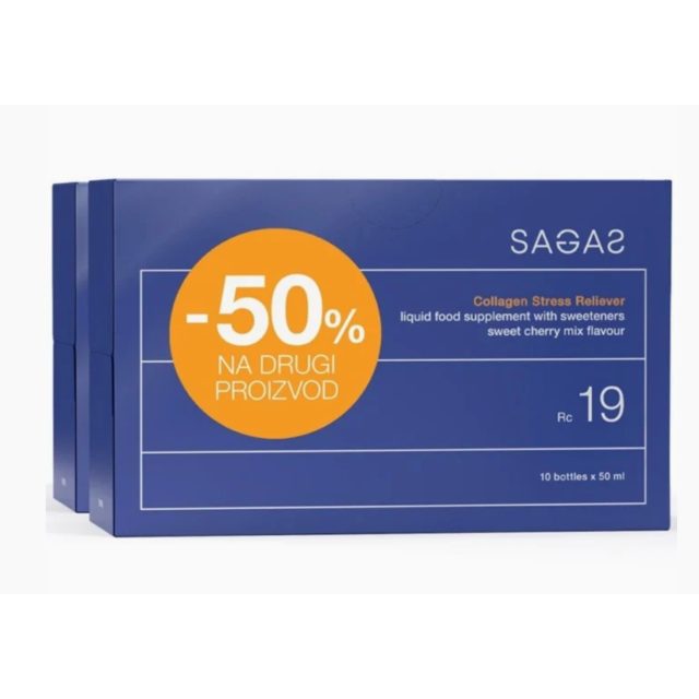 Sagas Rc 19 Collagen Stress Reliever Paket 2 X 10 Ampula