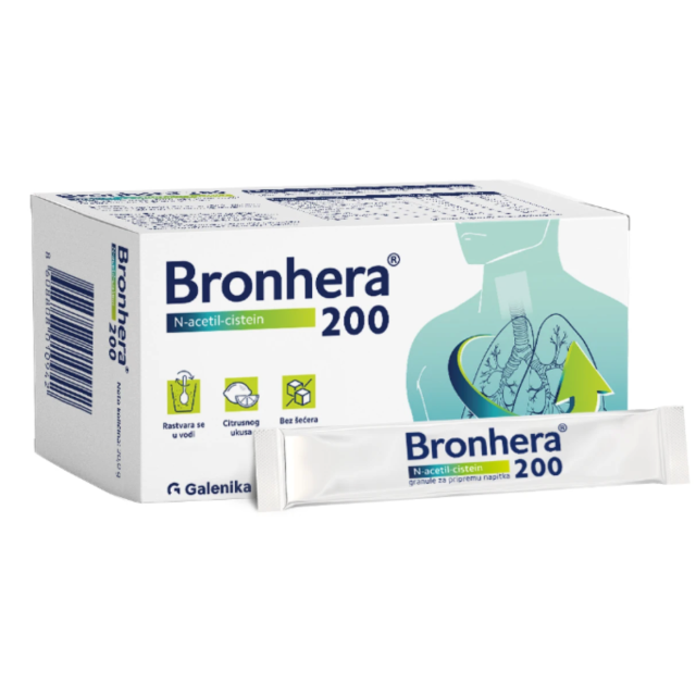 Bronhera 200 Granule Za Pripremu Napitka 10 Kesica Bronhera 200 Granule Za Pripremu Napitka 10 Kesica