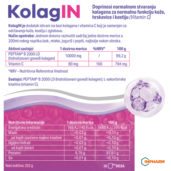 KOLAGIN KOLAGEN 252 G, 25 DOZA