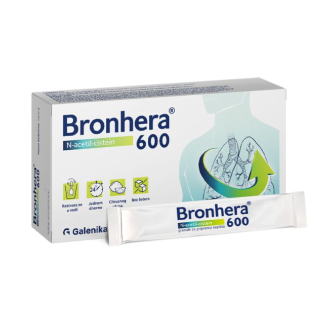 Bronhera 600 Granule Za Pripremu Napitka 5 Kesica Bronhera 600 Granule Za Pripremu Napitka 5 Kesica
