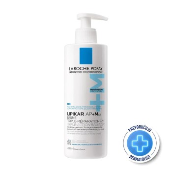 La Roche-Posay Lipikar Baume AP+MAX balzam za suvu kožu 400 ml 