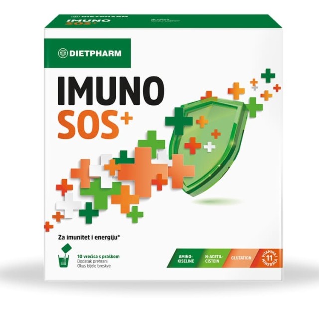 Dietpharm Imuno Sos+ Prašak 10 Kesica