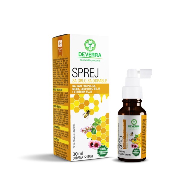 Deverra Propolis Sprej Za Odrasle 30 Ml