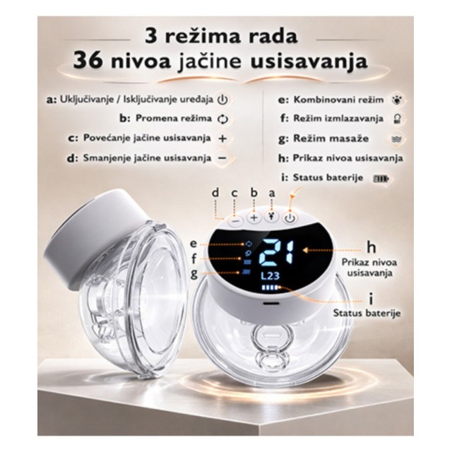 Bbo Električna Pumpica Za Grudi Hands Free Rh705