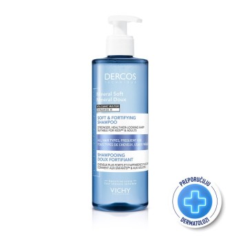 Vichy Dercos Mineral Soft Šampon za jačanje kose 400 ml