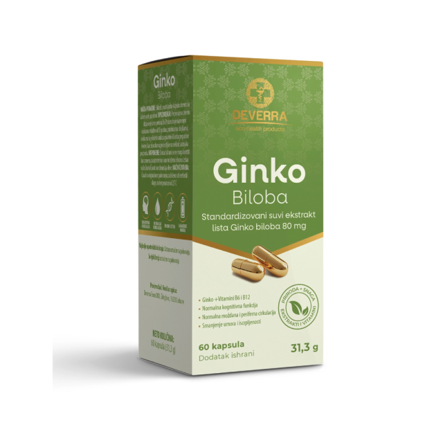 Deverra Ginko Biloba 60 Kapsula