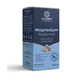 DEVERRA MAGNEZIJUM BISGLICINAT 60 KAPSULA DEVERRA MAGNEZIJUM BISGLICINAT 60 KAPSULA