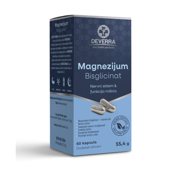 Deverra Magnezijum Bisglicinat 60 Kapsula