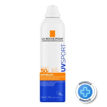 La Roche-Posay Anthelios UVSport nevidljivi sprej za zaštitu od sunca SPF50+ 200 ml
