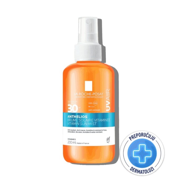 La Roche-Posay Anthelios Uvair Mist Za Zaštitu Od Sunca Za Lice I Telo Spf30 200 Ml