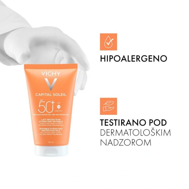 Vichy Capital Soleil Mleko Za Zaštitu Od Sunca Za Lice I Telo Spf50+ 150 Ml