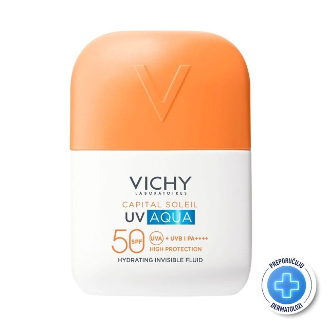 Vichy Capital Soleil Uv Aqua Hidrantni Fluid Za Lice Spf50+  50 Ml