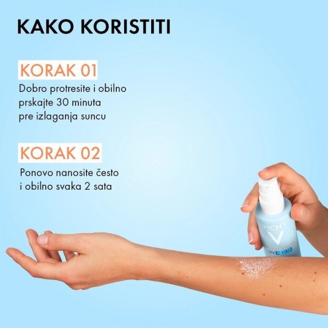Vichy Capital Soleil Uv Aqua Hidrantni Sprej Za Lice I Telo Spf50+ 200 Ml