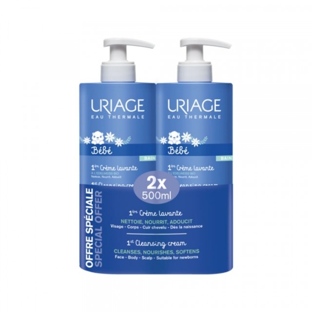 Uriage Bebe Creme Lavante 2X500 Ml Uriage Bebe Creme Lavante 2X500 Ml
