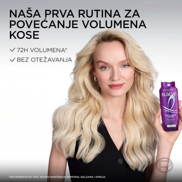 L’oréal Paris Elseve Collagen Lifter Šampon Za Tanku Kosu Bez Volumena 400 Ml L’oréal Paris Elseve Collagen Lifter Šampon Za Tanku Kosu Bez Volumena 400 Ml