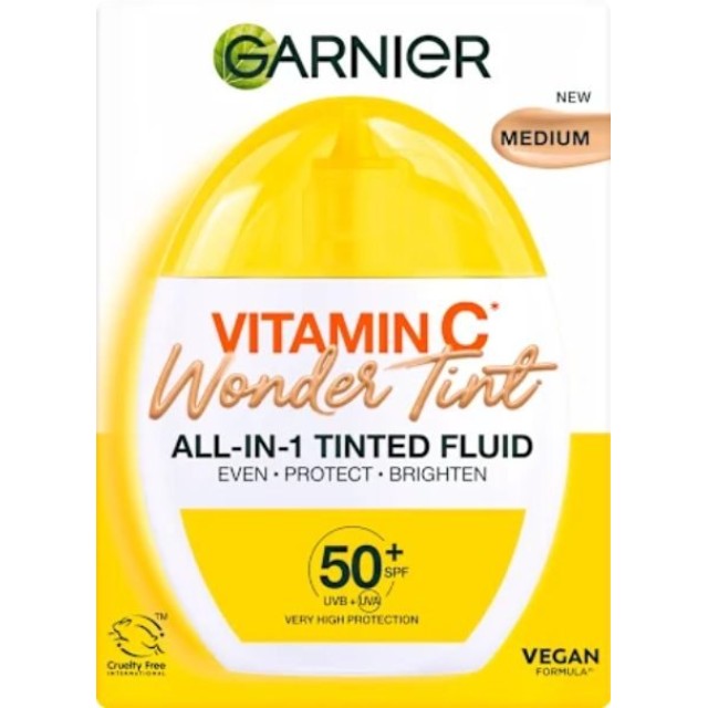 Garnier Vitamin C Tonirani Fluid Medium Spf50+ 40 Ml