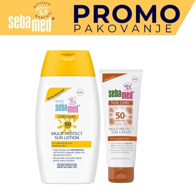 Sebamed Promo Sun Baby Losionza Zaštitu Od Sunca Za Decu Spf50+ 200 Ml+ Sun Care Krema Za Sunčanje Spf50+ 75 Ml Sebamed Promo Sun Baby Losionza Zaštitu Od Sunca Za Decu Spf50+ 200 Ml+ Sun Care Krema Za Sunčanje Spf50+ 75 Ml