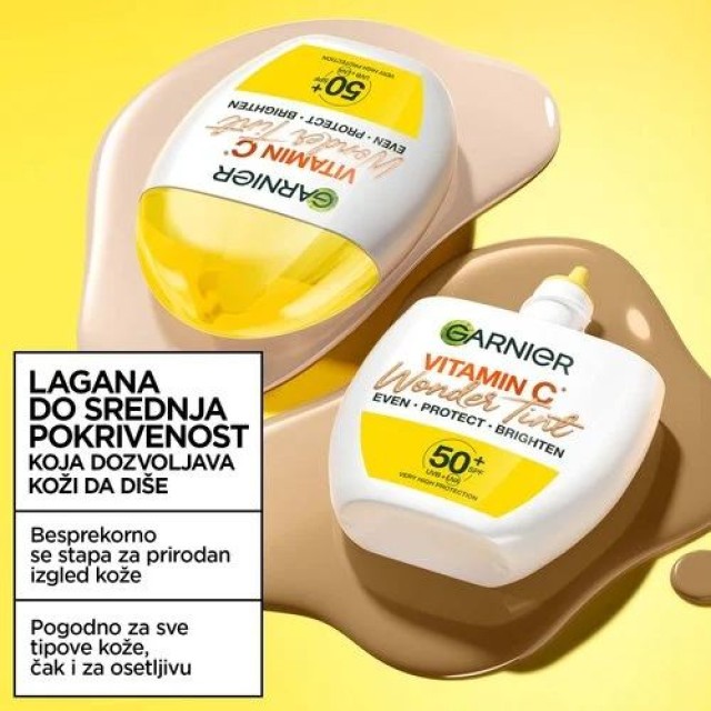 Garnier Vitamin C Tonirani Fluid Light Spf50+ 40 Ml Garnier Vitamin C Tonirani Fluid Light Spf50+ 40 Ml