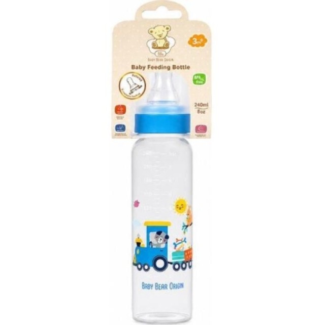 Bbo Classic Plastična Flašica Za Bebe 0+ Blue 240 Ml Bbo Classic Plastična Flašica Za Bebe 0+ Blue 240 Ml
