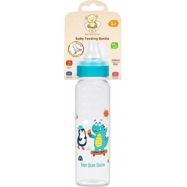 Bbo Classic Plastična Flašica Za Bebe 0+ Green 240 Ml