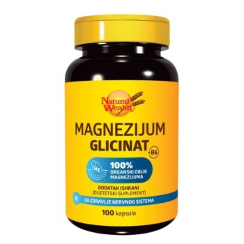 NATURAL WEALTH MAGNEZIJUM GLICINAT + B6 100 KAPSULA