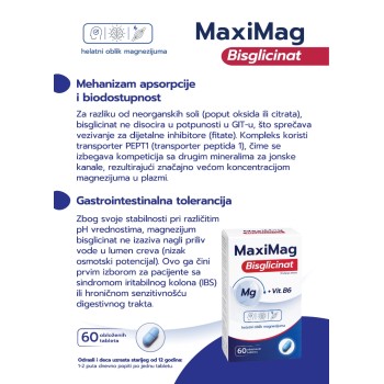 DR THEISS MAXI MAG BISGLICINAT 60 TABLETA DR THEISS MAXI MAG BISGLICINAT 60 TABLETA