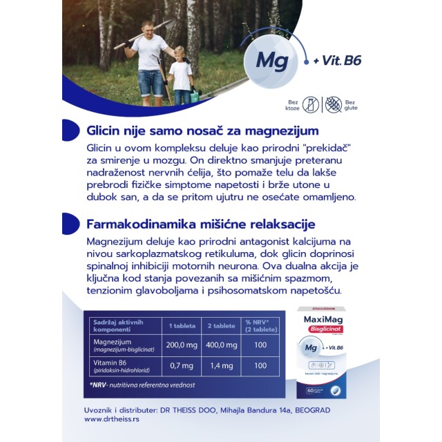 Dr Theiss Maxi Mag Bisglicinat 60 Tableta