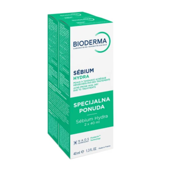 Bioderma Sébium Hydra 2 x 40 ml 1+1 GRATIS Bioderma Sébium Hydra 2 x 40 ml 1+1 GRATIS