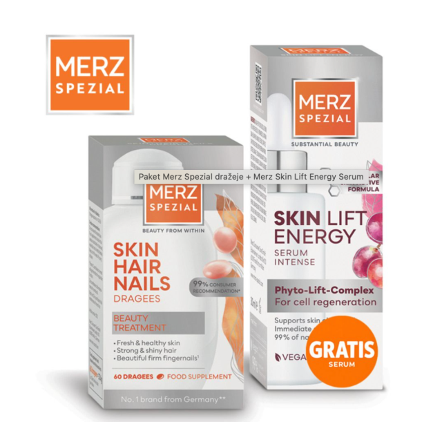 Paket Merz Spezial Dražeje A60 + Merz Skin Lift Energy Serum 30 Ml
