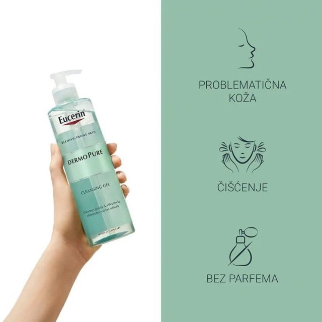Eucerin Dermopure Gel Za Čišćenje Kože 400 Ml