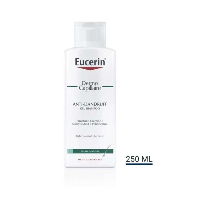 Eucerin Dermocapillaire Gel Šampon Protiv Masne Peruti 250 Ml