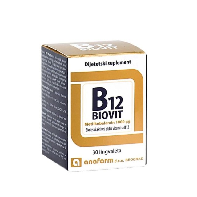 Anafarm Vitamin B12 Biovit Lingvalete 30X Anafarm Vitamin B12 Biovit Lingvalete 30X