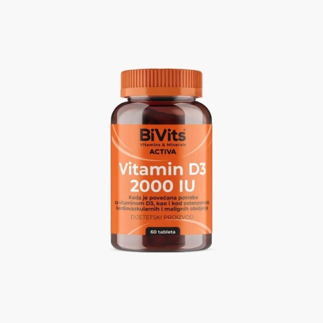Bivits Activa Vitamin D3 2000 Iu 60 Tableta