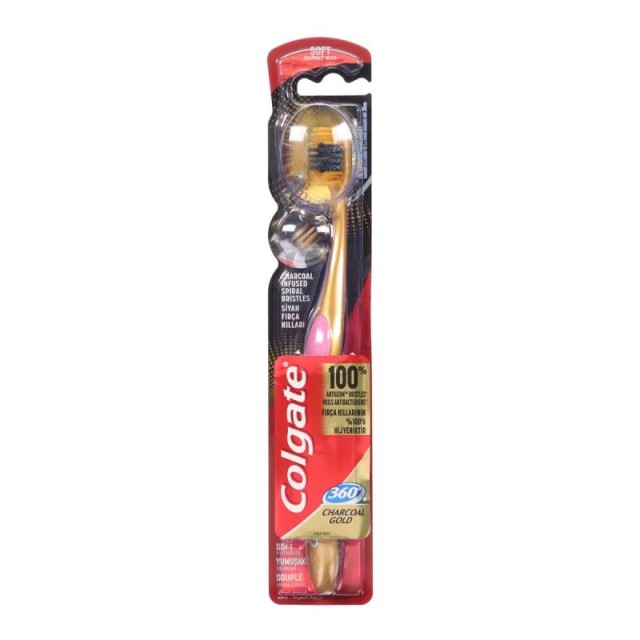 Colgate 360 Četkica Za Zube Charcoal Gold