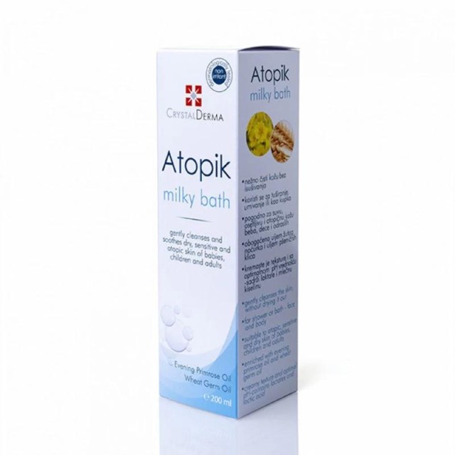 Crystal Derma Atopik Mlečna Kupka 200Ml