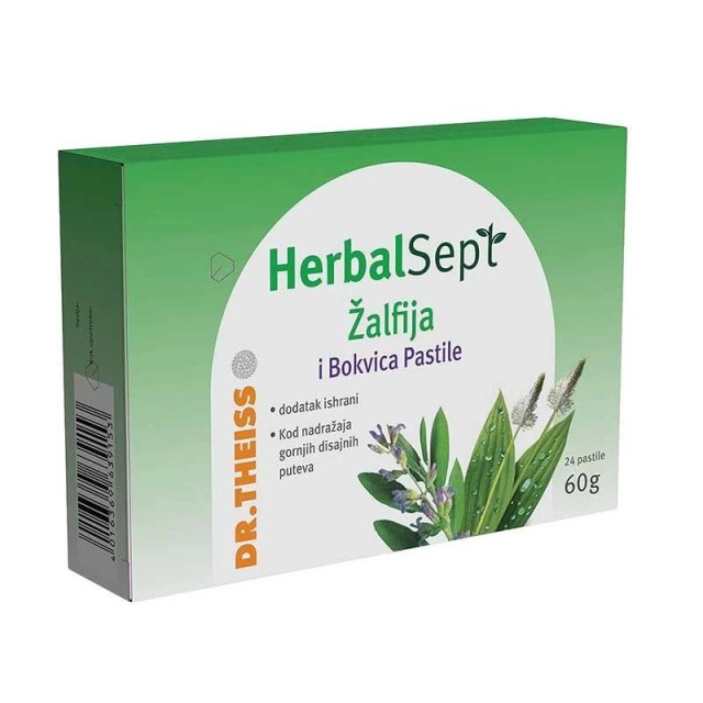 Dr.theiss Herbalsept Pastile Žalfija/Bokvica 24 Pastile