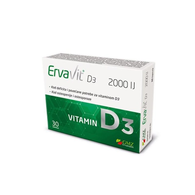 Ervavit D3 2000 Ij 30 Kapsula