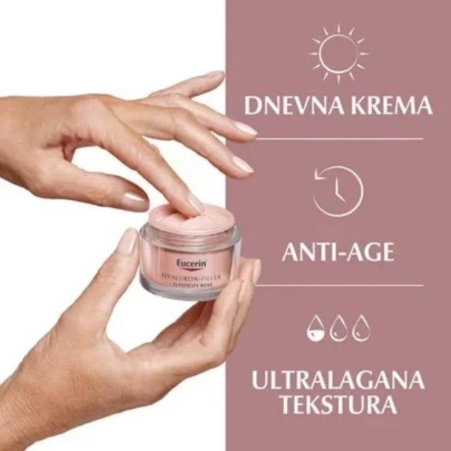 Eucerin Hyaluron-Filler + Elasticity Dnevna Krema Spf 30 Rose 50Ml