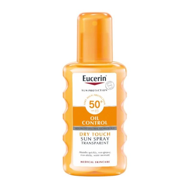 Eucerin Sun Oil Control Dry Touch Transparentni Sprej Za Zaštitu Od Sunca Spf 50+