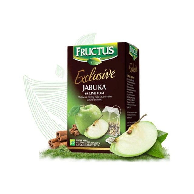 Fructus Čaj Jabuka Sa Cimetom Filter 20 Kesica