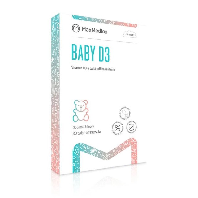 Max Medica Baby D3 Twist Off Caps 30X