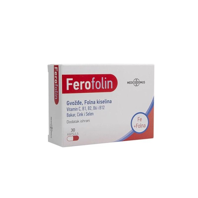 Medico Domus Ferofolin 30 Kapsula Medico Domus Ferofolin 30 Kapsula