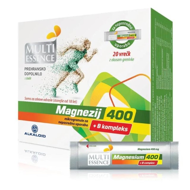 Multi Essence Magnezijum 400 + B Complex 20 Kesica