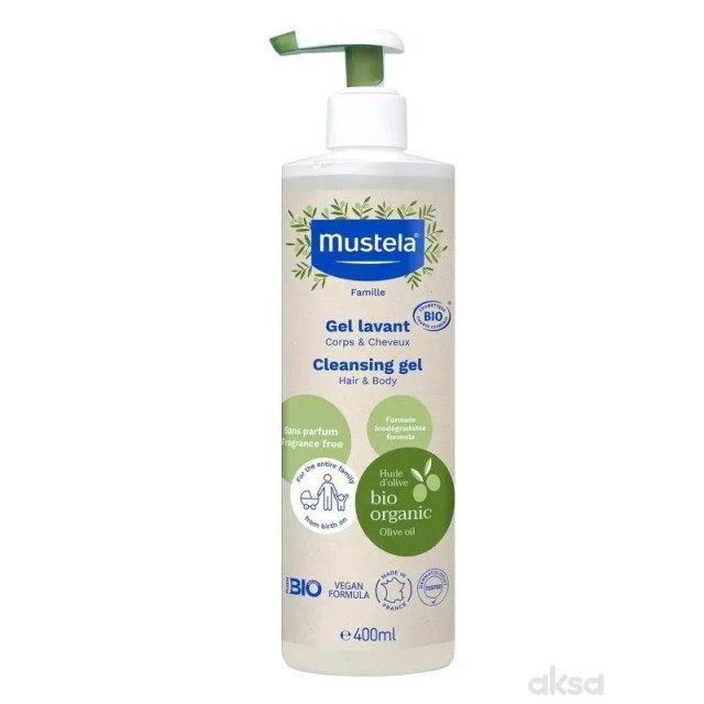 Mustela Bioorganic Gel Za Kupanje 400 Ml