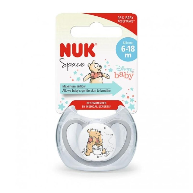 Nuk 736611 Varalica Silikon 6-18M Disney Space Winnie